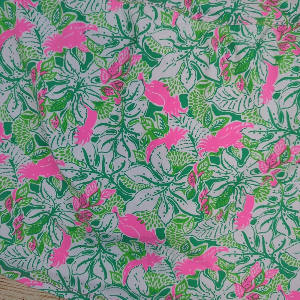 Lilly Pulitzer Kellyann Skirted Swim Bottom Botanical Green Just Wing It  12 - Picture 7 of 9